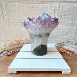 Gorgeous Raw Amethyst Flower Cluster